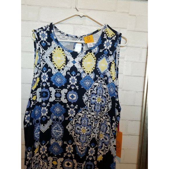 Ruby Rd. Women's Plus  2x  Floral Tank Top Blouse Very Cute! NWT - Picture 2 of 5